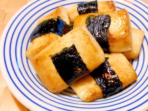 お弁当に★海苔巻きはんぺんのバター醤油焼き